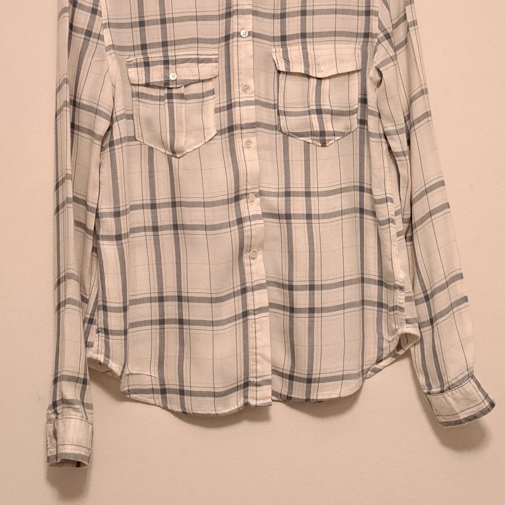 Paige Button Up Striped Pattern Blouse Size Mediu… - image 2